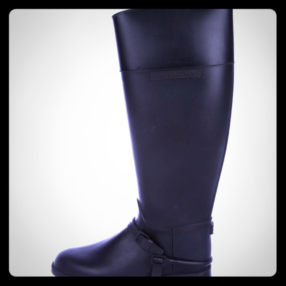 Givenchy rubber rain riding boots